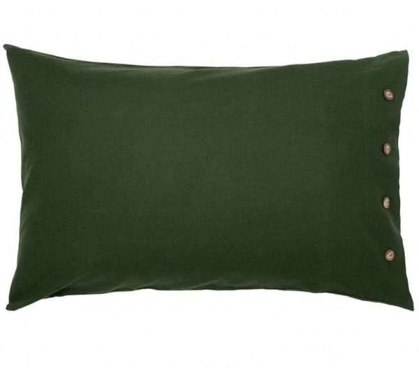 Linen Cotton Green Pillowcase